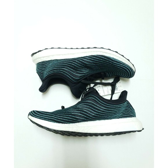 Adidas UltraBoost DNA Parley Core Black Blue Men\'s Running Shoes Sz 8 EH1184 main image 6
